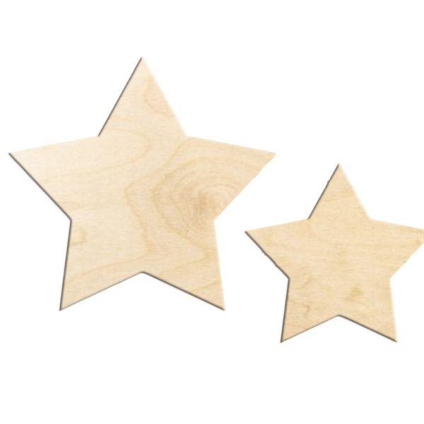 drewniane gwiazdeczki