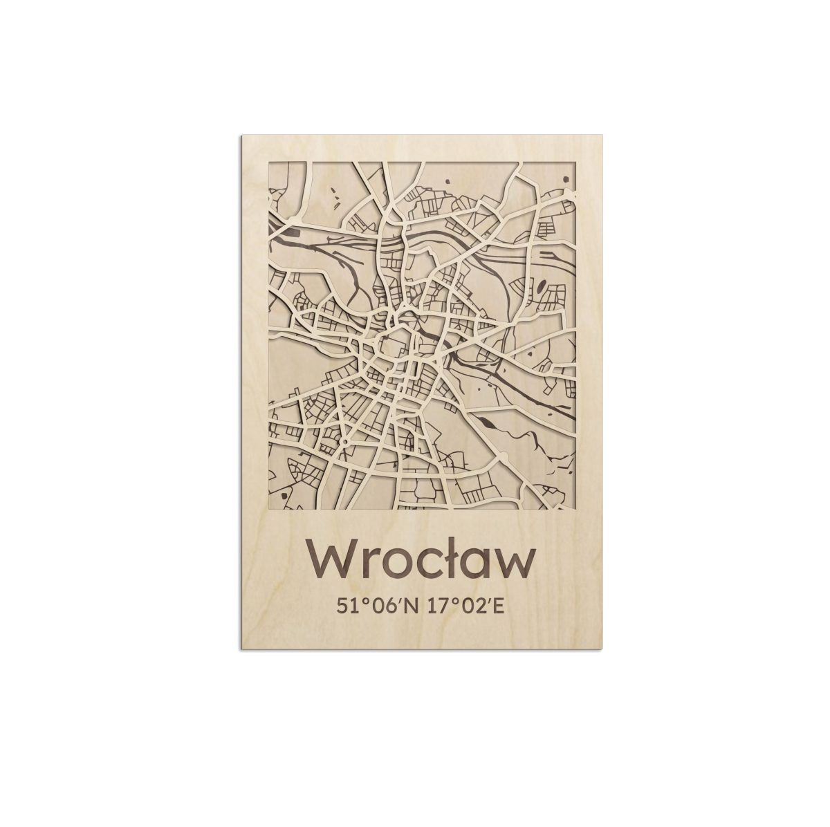 plan miasta z ulicami wrocławia